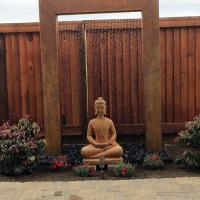 Fonte de água de aço corten elétrico com material resistente à ferrugem