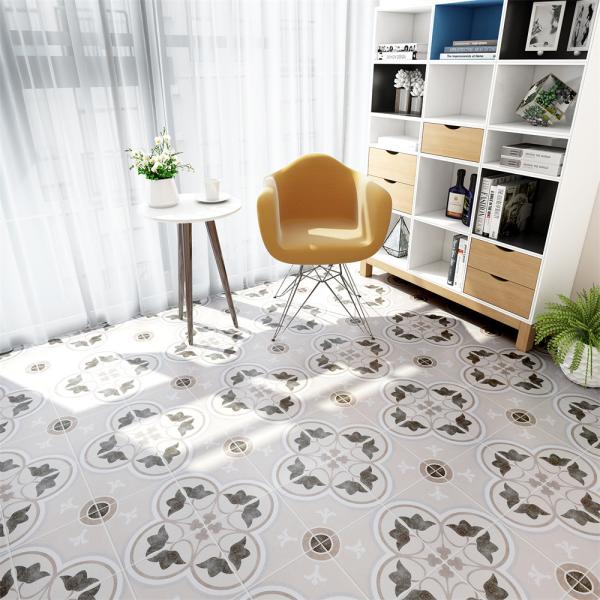 Plancher et mur gris résistant à l'usure Floret Carreaux céramiques rustiques 200x200mm Et pas de carreaux de décoloration pour balcon