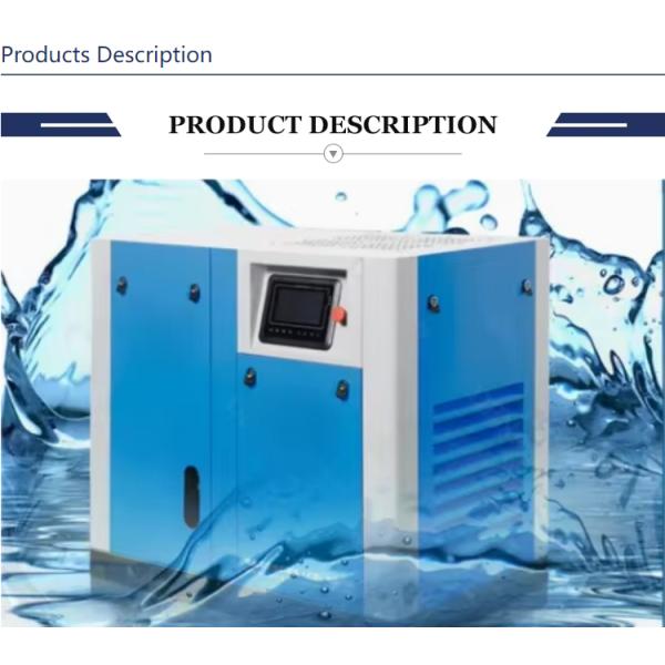 100% Water Free Lubricated Screw Air Compressor 45kw For Food Industry