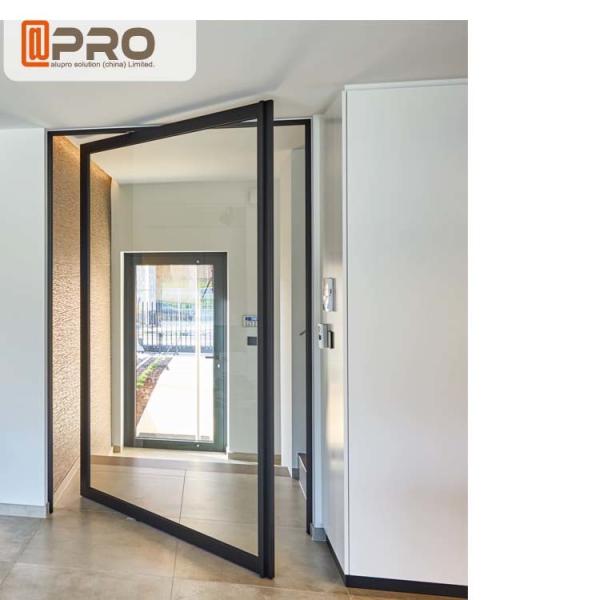 Custom - Made Interior Aluminum Pivot Doors For Room Dividers ISO9001 pivot hinge glass door front door pivot door