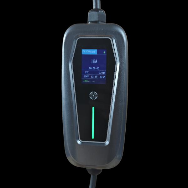 3.5kW Fast EV Charging Cable with 16 Amp Adjustable Current and IP54 Weatherproof Type 2 Connector for Home Use