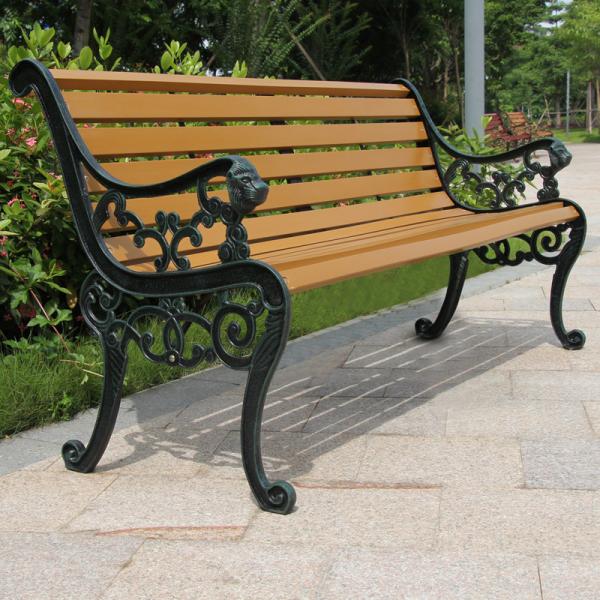 Bao Tuo outdoor thickening of cast iron park chairs lounge chairs red 1.5 meters BTC-016