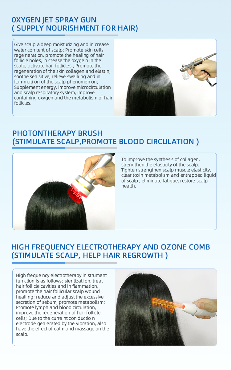 Professional Diode LED Hair Growth Laser Machine Scalp Detection Anti Hair Loss Scalp Therapy Equipment For Hair Salon