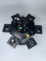 3 en 1 Laser Beeye Beam Moving Head Light 6 CREE 10W RGBW Lámparas con cuentas