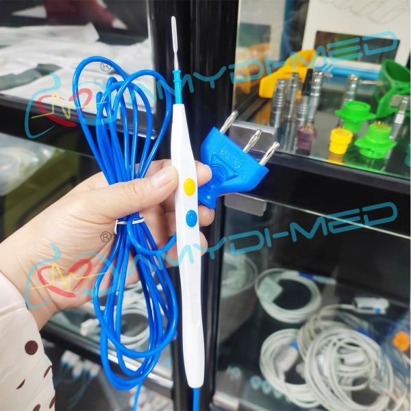 Hospital Medical Disposable Esu Pencil 2 Buttons Disposable Diathermy Pencil With Blade
