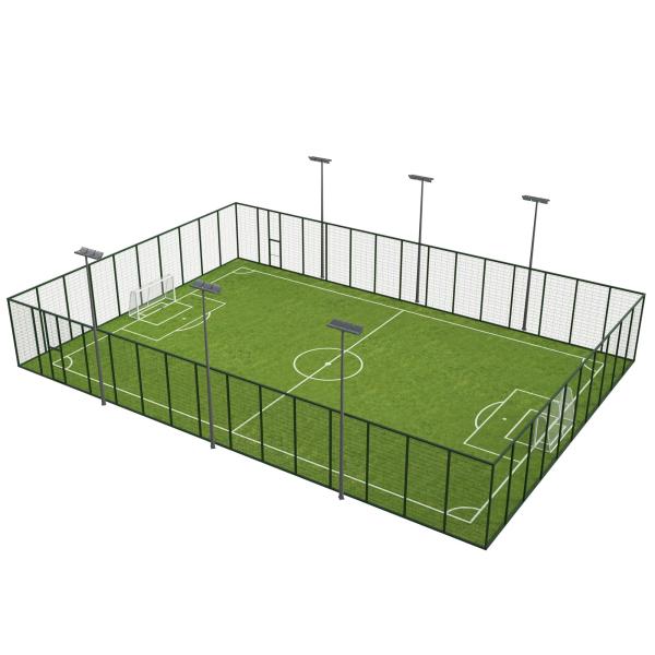 Solution de terrain de football ultime personnalisable pour l'entraînement 5v5 en extérieur, cage de Panna