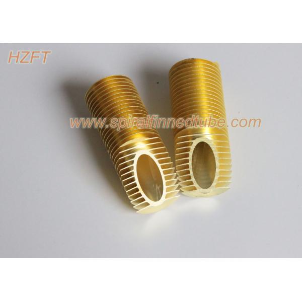 C68700 / C44300 Anti Corrosion Copper Alloy Spiral Finned Tube For Boat Heat Exchanger