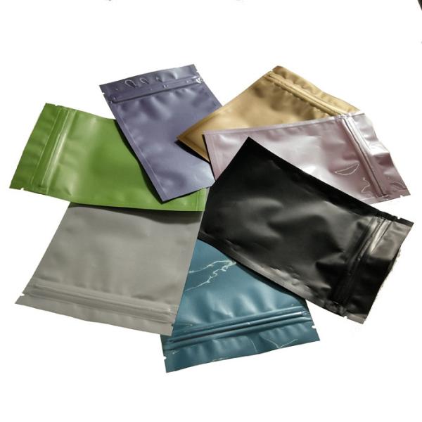 Hot sale custom glossy printed aluminum foil zip lock plastic bag