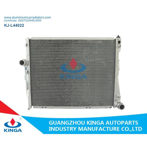 Silver Aluminium Car Radiators / BMW Auto Spare Parts For 316 / 318i'98-02