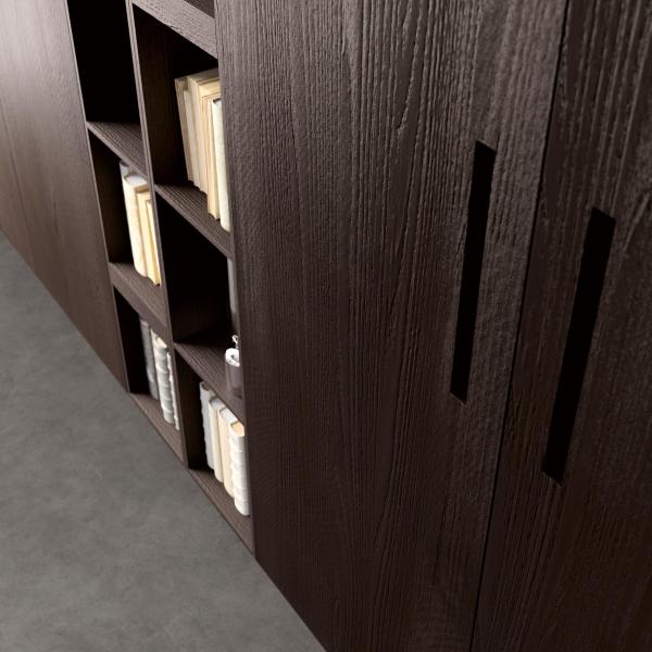 Custom Aluminio Simple Veneer de madera gabinete de la pared cocina moderna 304 de acero inoxidable gabinete de la cocina con isla