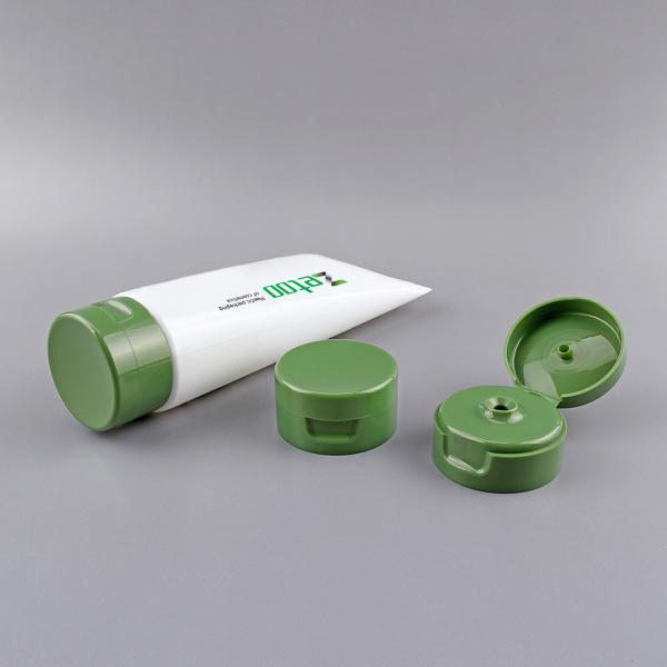 Round Shampoo Tube Packaging 50mm Daimeter Cosmetic Tubes Packaging With Glossy Flip Top Caps