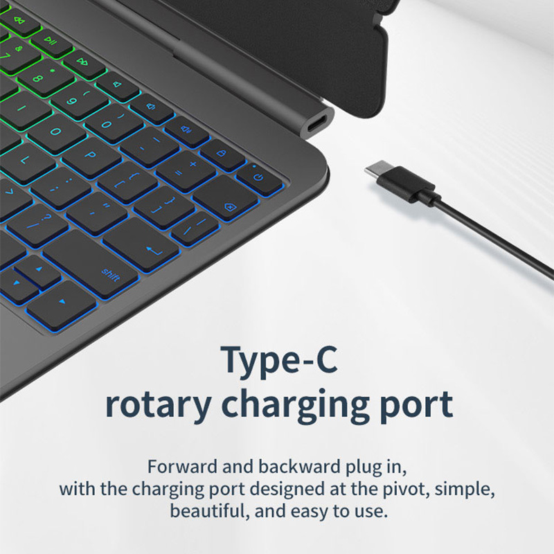 Premium Aluminum Magic Keyboard for iPad 10/ iPad 11 A16 Magnetic Keyboard Cover with Multi-Touch Glass Trackpad,ODM OEM