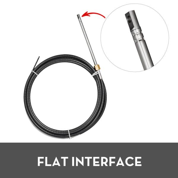 Rotary 14ft Outboard Steering Kit Safe-T System Boat 14 Foot Single Gear Mechanical