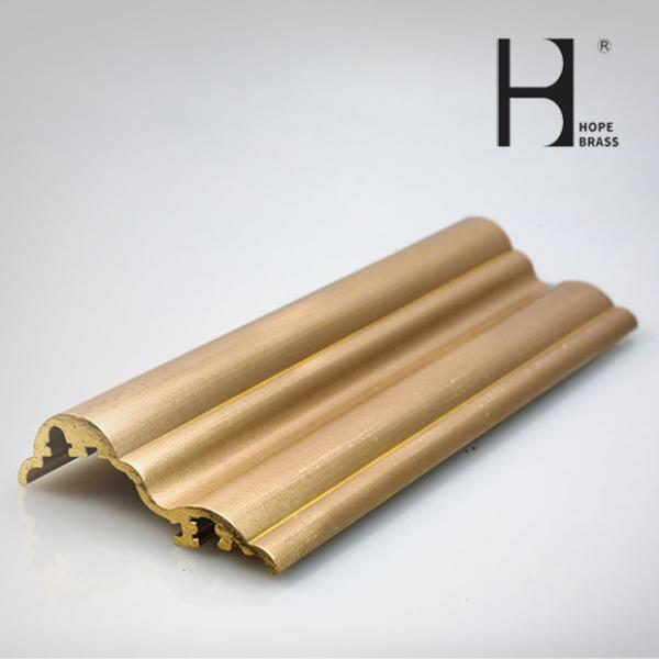 C38000 2% Lead Home Use Brass Profiles Extrusions Cunstomized Copper Alloy Extruding Profiles OEM ODM Manufacturer