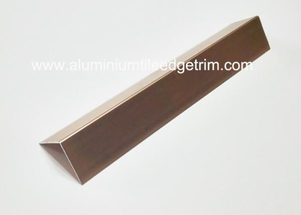 Polished Effect Rose Gold Aluminium Corner Protectors For Walls 30mm Width
