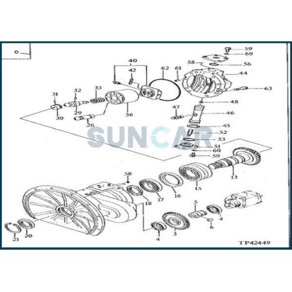 Уплотнение масла 4260561 скелета для DEERE стимулирует мотор и насос 200LC 230LC 690D 790ELC