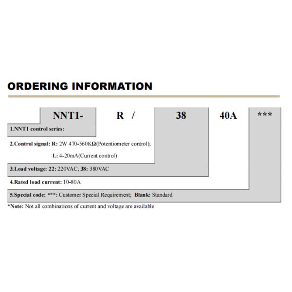 HHT1 NNT1-R (SSR-VA) solid voltage regulator 10-80A Single-phase for Industrial Control
