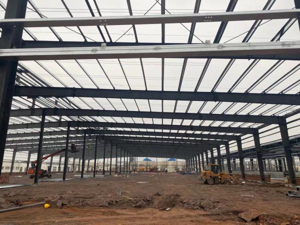 Prefabricated Rigid Frame Steel Structural Workshop Building