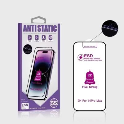 Anti Static Anti Smudge Screen Protector ESD 0.4mm For IPhone 14 Pro Max