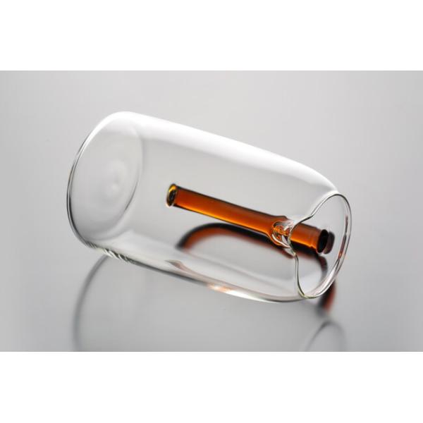 Heat Resistant Borosilicate Glass Water Pitcher 1600ml 56 Oz With Amber Handle