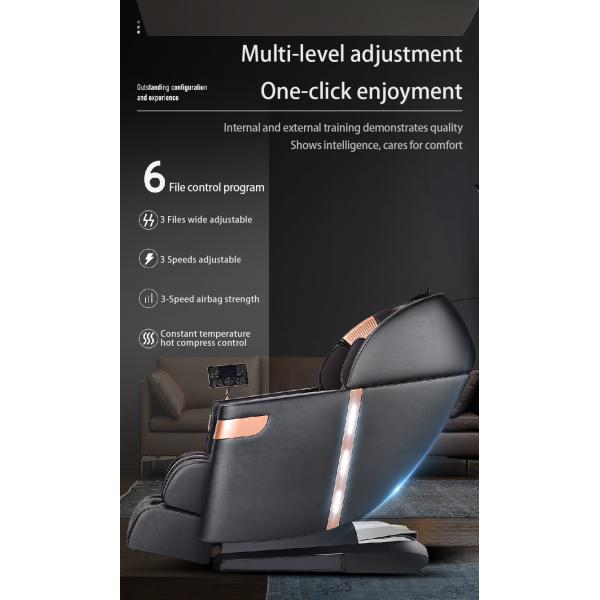 Synthetic Leather Upholstery 4D SL Track Zero Gravity Massage Chair with Shiatsu Rollers