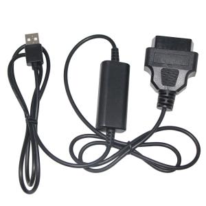9-36V OBD2 16Pin to USB A Male Step Up Cable for Car Diagnostics