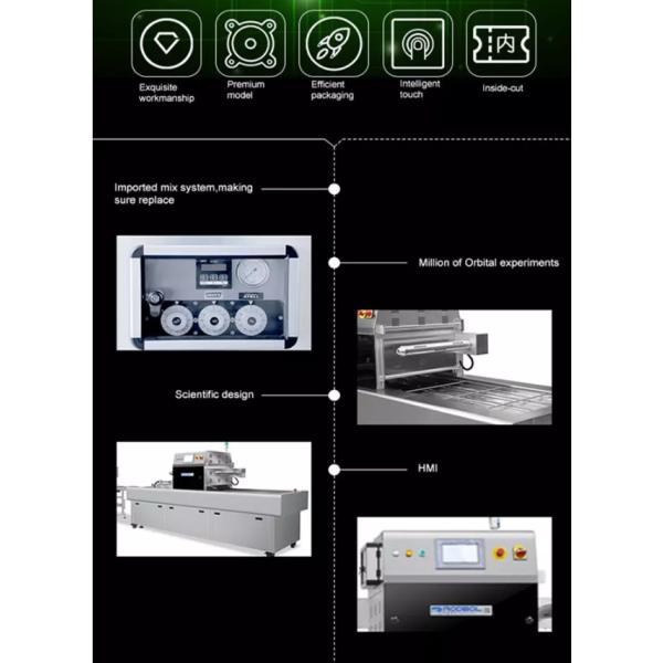 1500Pcs/H 220V 3.2KW Vacuum Pack Sealing Machine For Food Factory