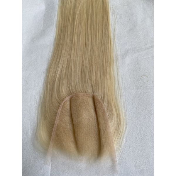Stock Color Brown Blonde French Lace Closure Transparent Lace Frontal 6X6 Lace Closure Direct Factory Prices