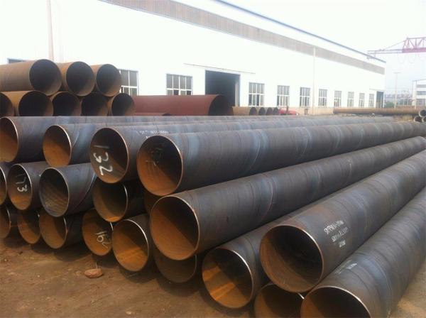 Spiral Welded Large Diameter Steel Pipe / Round Steel Tubing Used For Construction