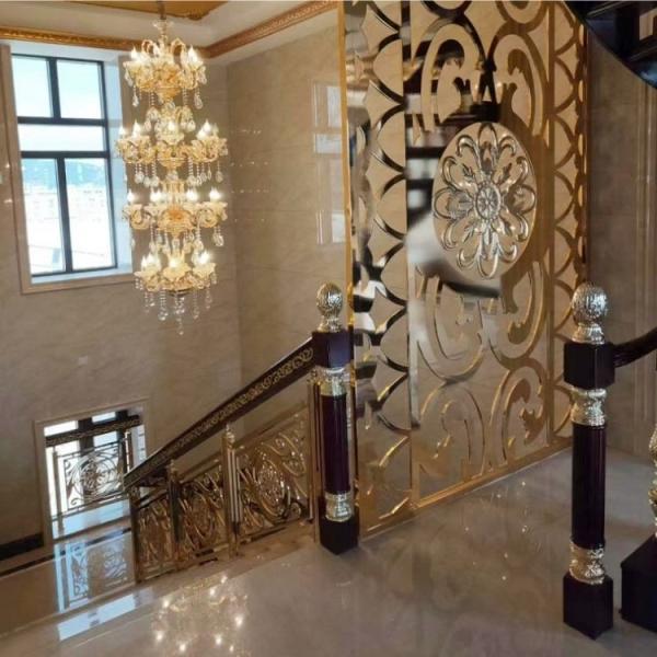 Villa Stainless Steel Banister Home Staircase Stainless Steel Railing