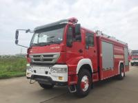 Motor de Incêndio Florestal HOWO 196kw 4x2 Tipo 6 Toneladas Capacidade de Espuma com Cabine Dupla
