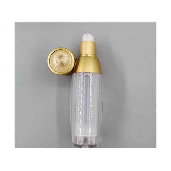 Oem Luxury Acrylic Airless Cosmetic Packaging Set Lotion Bottle And Cream Jar