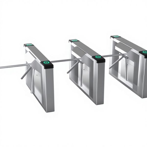 SUS304 Fully Automatic Tripod Turnstile Gate Face Recognition Access Control System