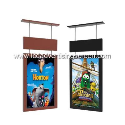 Tela interna da propaganda de TFT Lcd quadro do Super Slim da montagem do teto de 43 polegadas