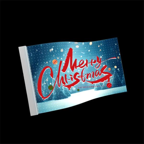 P4 High Transparency Flexible LED Display Screen Glass Window Indoor Advertising Led Transparent Film