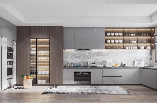 Supplier Modern Kitchen Cabinet Shaker With Islands  Design Good Strength