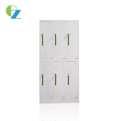 École en acier de garde-robe de 6 de porte de l'épaisseur 0.6mm casiers de bureau
