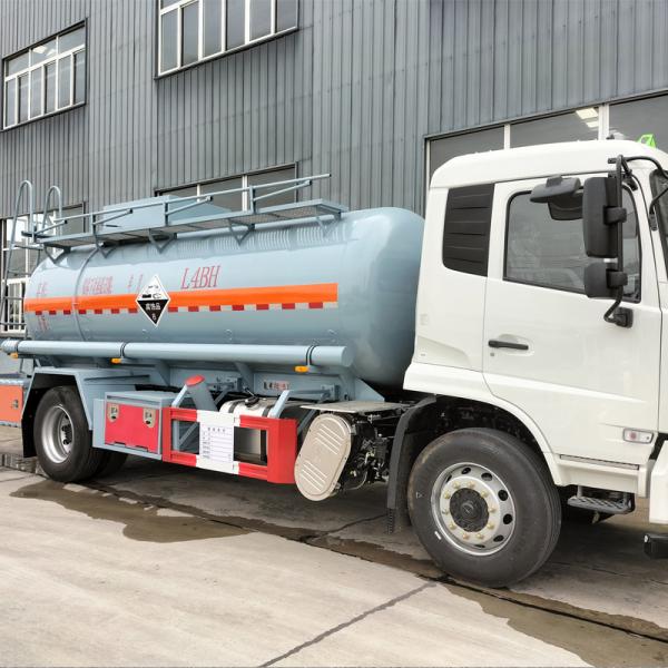 10.3m3 Cargo Truck Dongfeng Tianjin 4*2 Corrosive Tank Truck EURO 6 Emission Standard