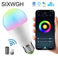 Graffiti Bluetooth RVB de ménage 	Lumière de décoration de l'atmosphère d'ampoule de l'ampoule 9W de Wifi LED