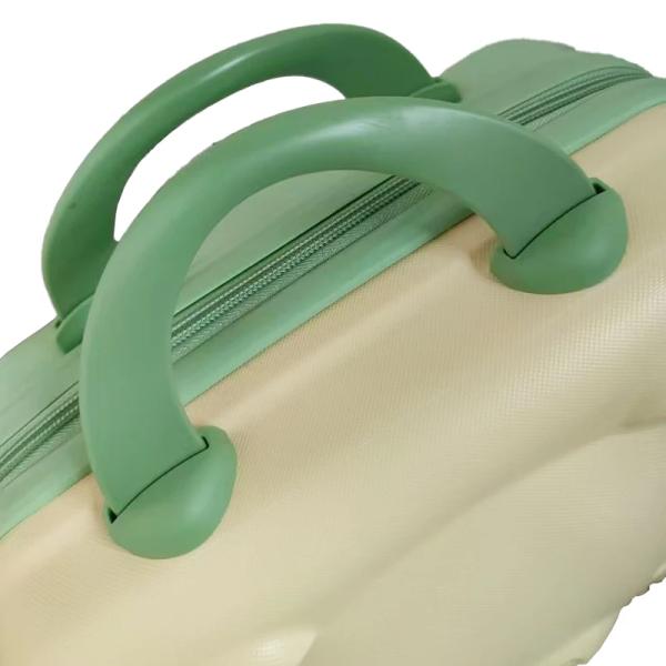 Trousse de rangement de maquillage professionnelle portable et légère avec fermeture éclair, organisateur de cosmétiques de dessin animé, holographique et sain pour le voyage