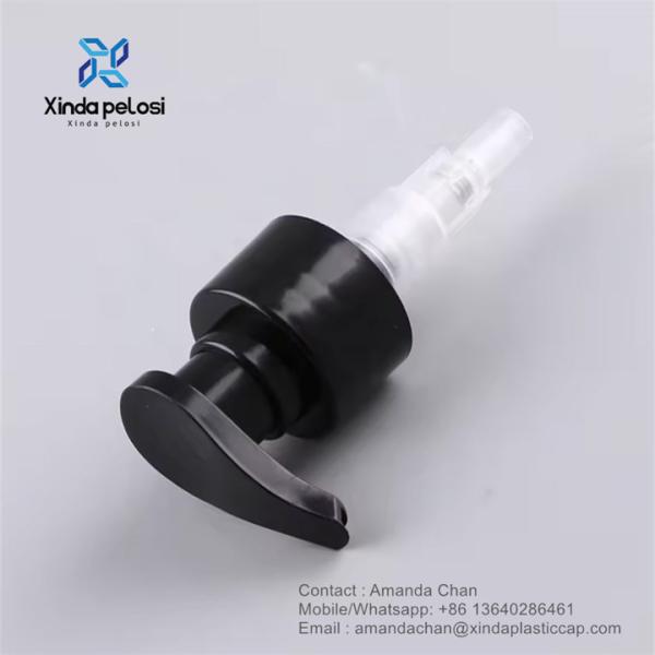 Plastic Cosmetic Black Lotion Pump For Body Wash And Shampoo Lotion Bottle