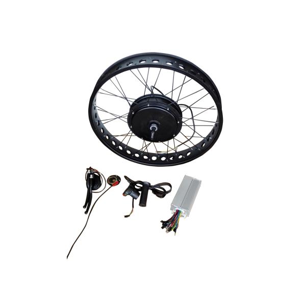 26 Inch Electric Bike Wheel Kit / Electric Bike Conversion Kit For Fat Tire Bike