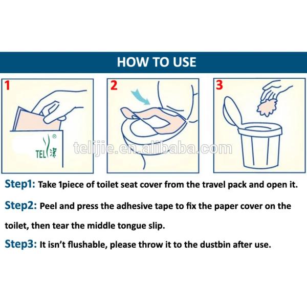 3ply Tissue Paper Woodpulp Disposable Toilet Pad With 1/16 Fold