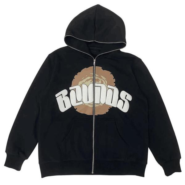                  Custom Wholesale 100% Cotton Premium 3D Full Zip up Puff Print Hoodie             