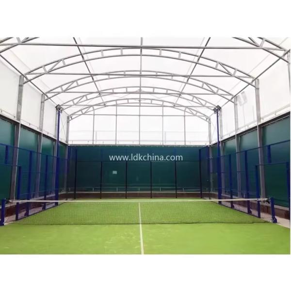 Auvent de court de tennis de padel extérieur imperméable, couverture de toit de court de sport de padel, court de tennis de padel
