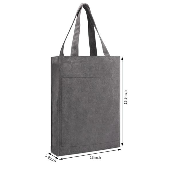 Reusable Eco Friendly Custom Shopping Bags Women'S Canvas Handbags Purses 13X3X16