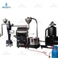 Máquina de torrefação de grãos de café em grande escala de aço inoxidável certificada RoHS