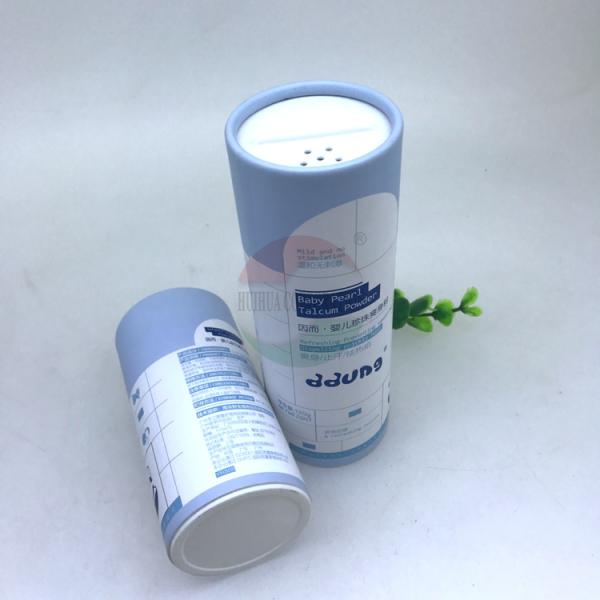 Baby Powder Paper Cans Packaging Tube With Shaker 100g 3.5oz Customized Logo