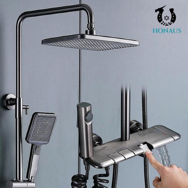 Household Thermostatic Exposed Valve Showers Rainfall Shower Set OEM ODM