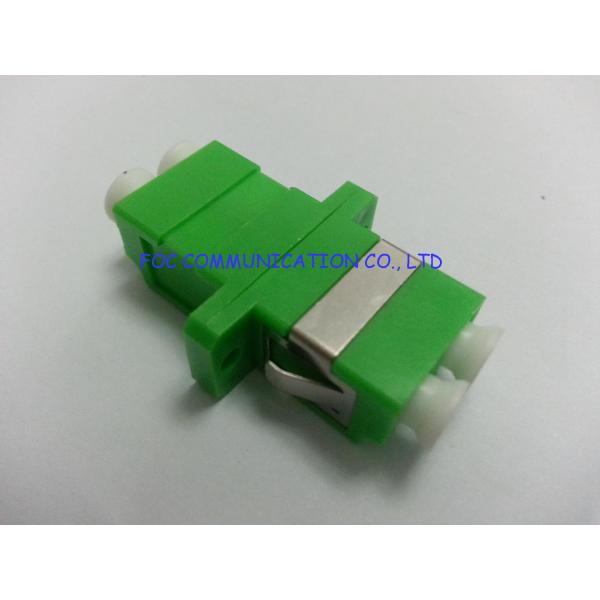 LC Duplex Fiber Optic Adapter , Metal Zirconia Ceramic Sleeve Optical Cable Adapter